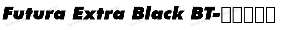 Futura Extra Black BT字体转换